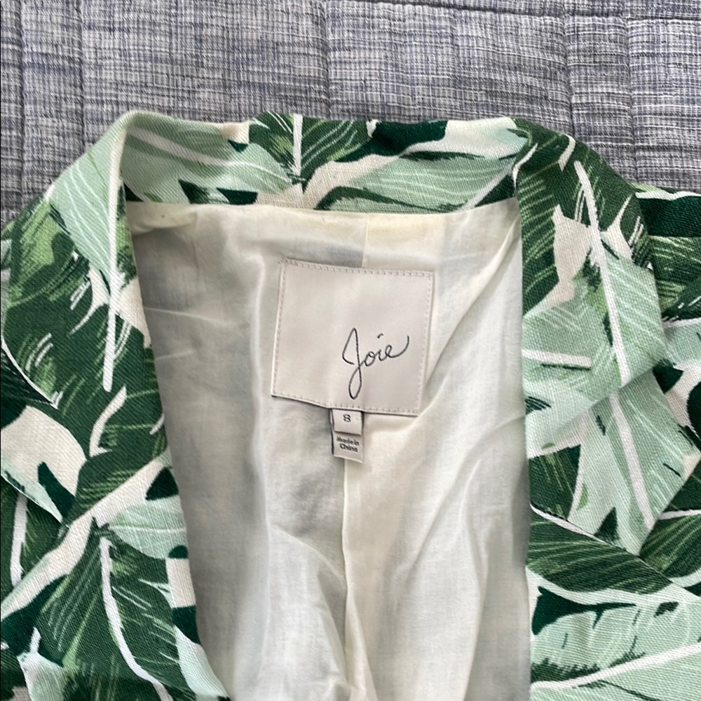 Joie Tropical Green Leaf Blazer - Picture 2 of 3